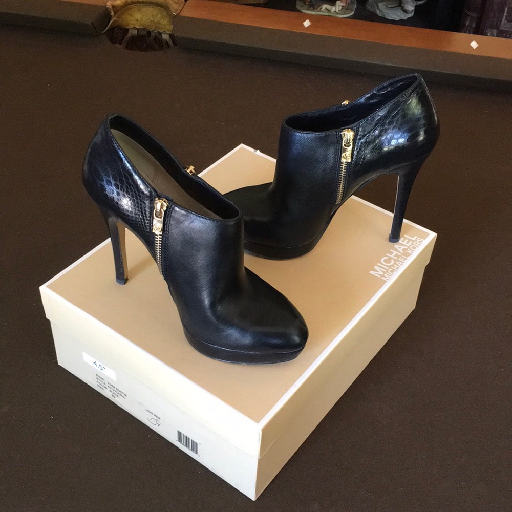 Michael Kors Python Embossed Bootie - Picture 2 of 7
